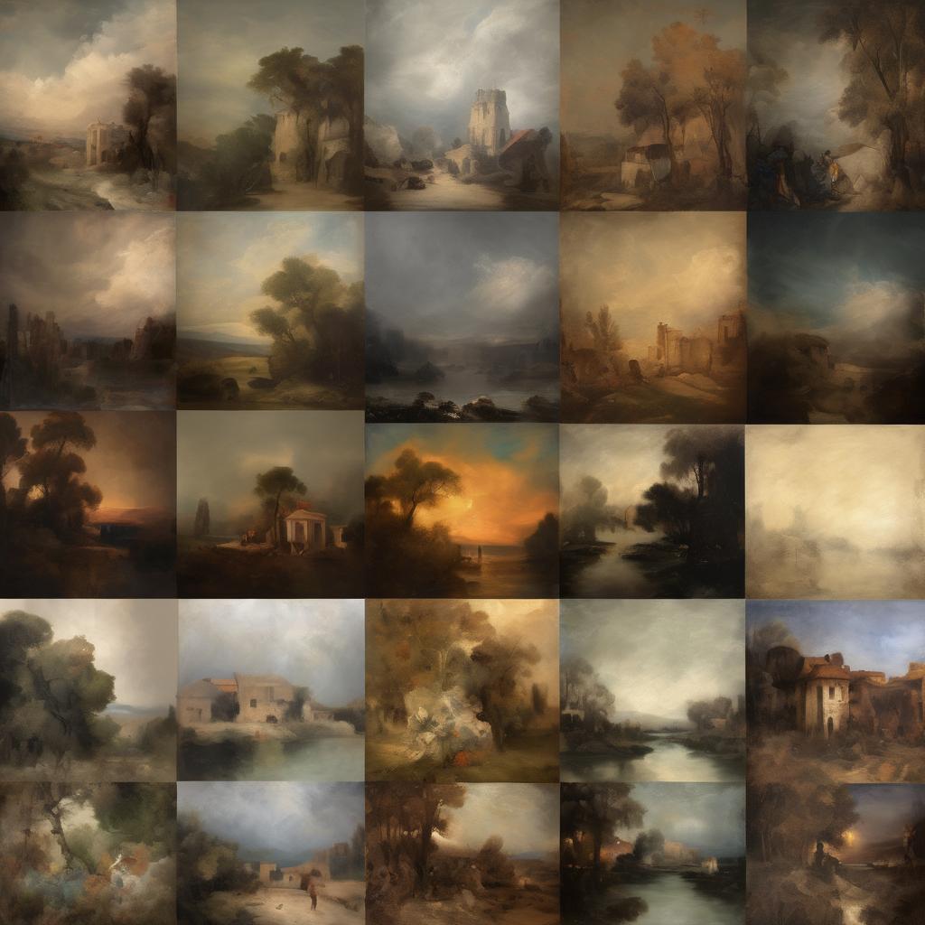 Η εξέλιξη του ύφους και των τεχνικών του καλλιτέχνη